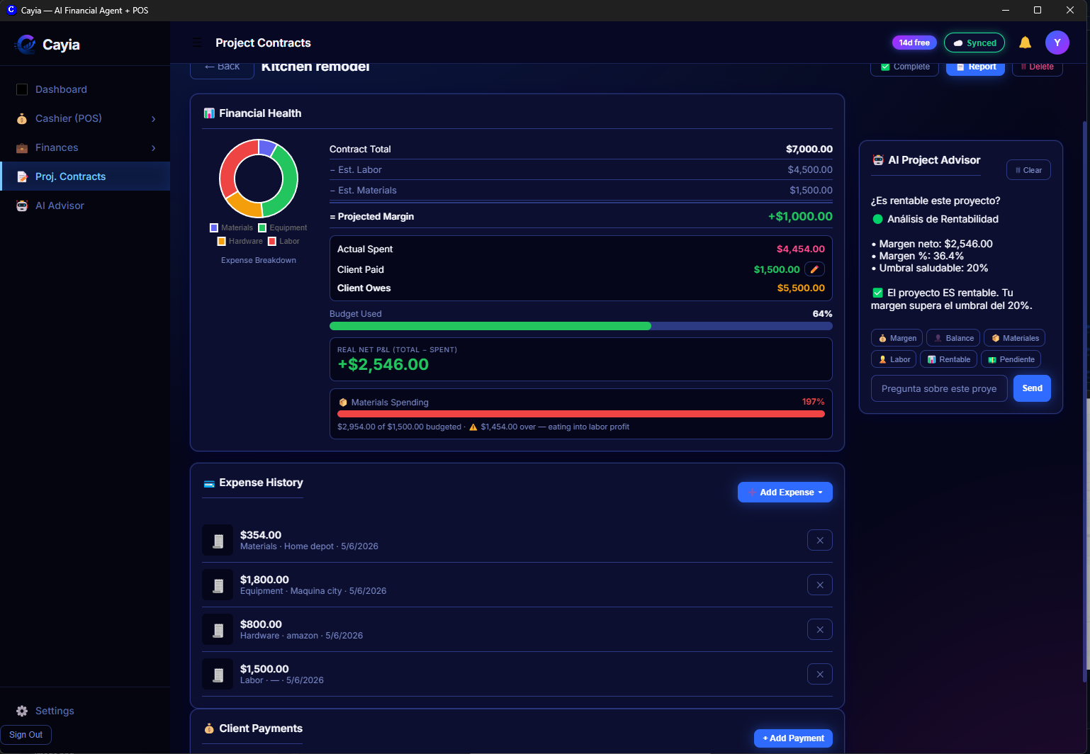 Financial Health y AI Project Advisor