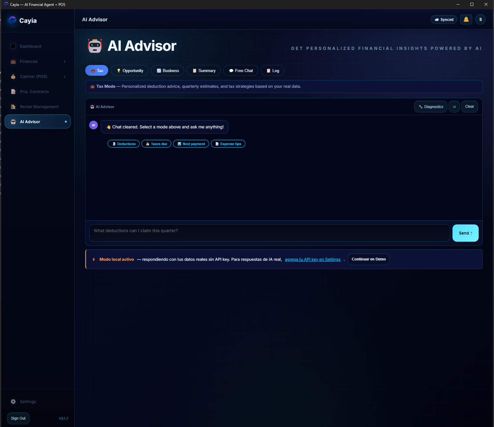 ™Cayia AI Advisor